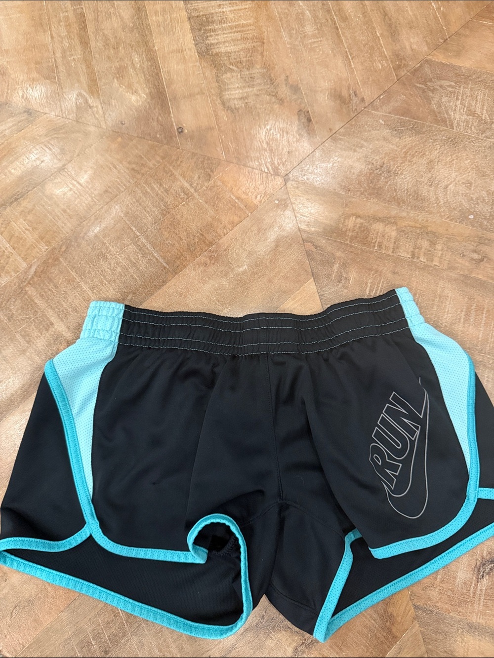 Nike Black Shorts with Teal Accent Trim